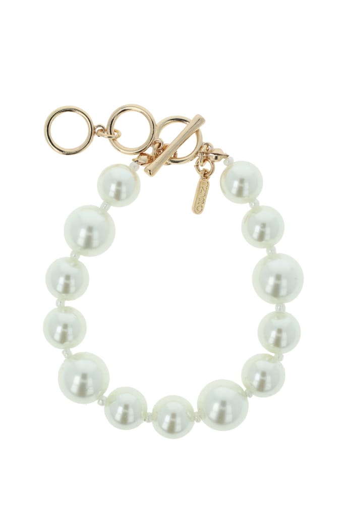 OTAZU Classic Pearl Bracelet - Small Cream Größe: OS | Armbänder Outlet | Damen | Weiß