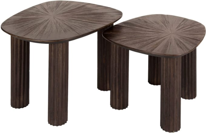 AnLi Style Salontafel set/2 vierhoekig Maya teak