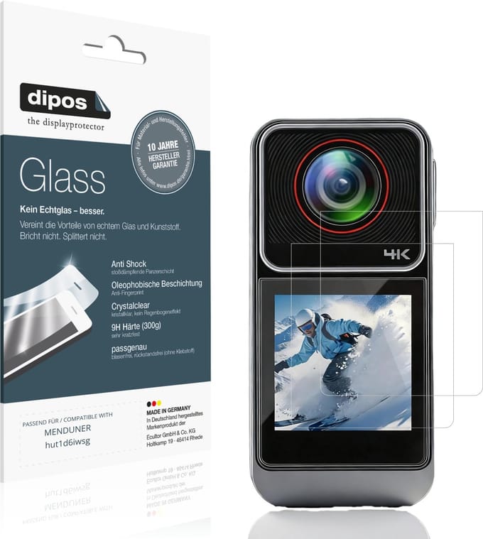 dipos – 2x Pantserfolie geschikt voor MENDUNER hut1d6iwsg | 9H Screenprotector