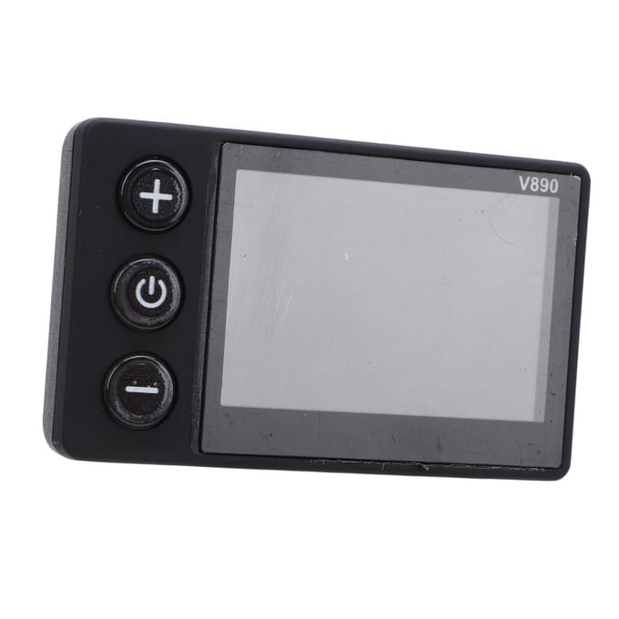 Elektrische Fiets LCD Display Kleurenscherm met 6P Waterbestendige Kabel Elektrische Fiets Display Meter gray
