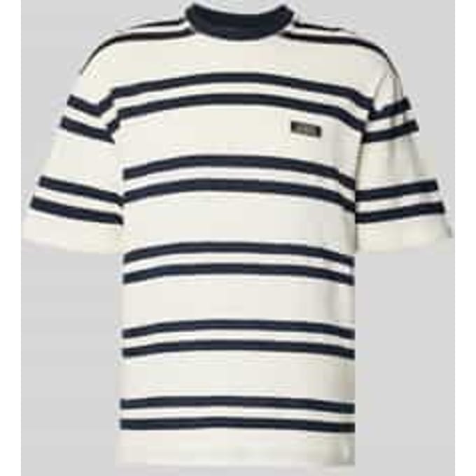 T-shirt met labeldetail