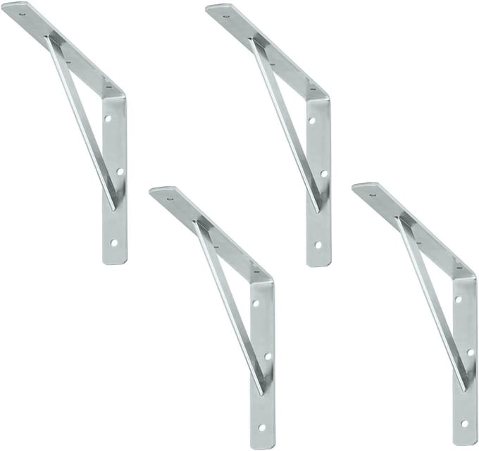 siwitec plankdrager 300 x 200 x 30 mm, verzinkt, set van 4, draagvermogen 150 kg, plankdrager, webconsole