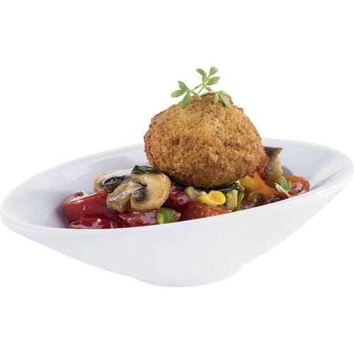 GGM Gastro (20 Stück) Schale - MINI - Melamin - 70ml - 135x75mm - Weiß