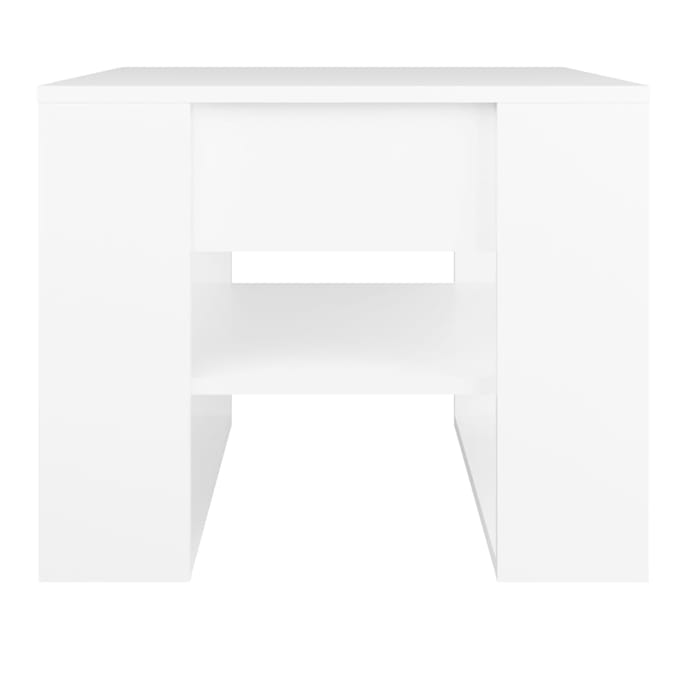 vidaXL - Salontafel - 55,5x55x45 - cm - bewerkt - hout - wit