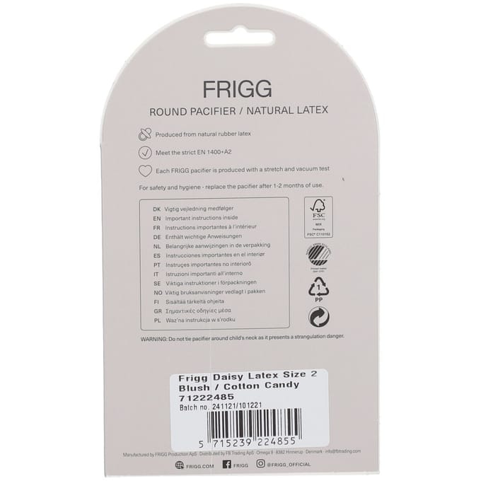 Frigg Daisy Fopspeen - 6-18 mnd (2 stuks) - Blooming Blush/Cotton