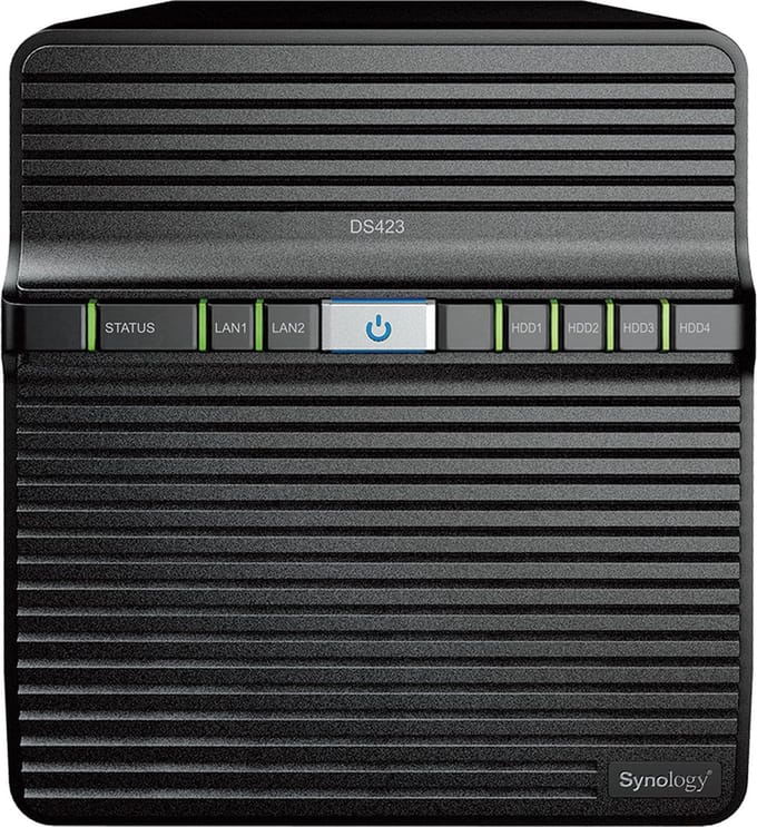 Synology DS423 - NAS - RAID - Western Digital RED 32TB (4x 8TB)