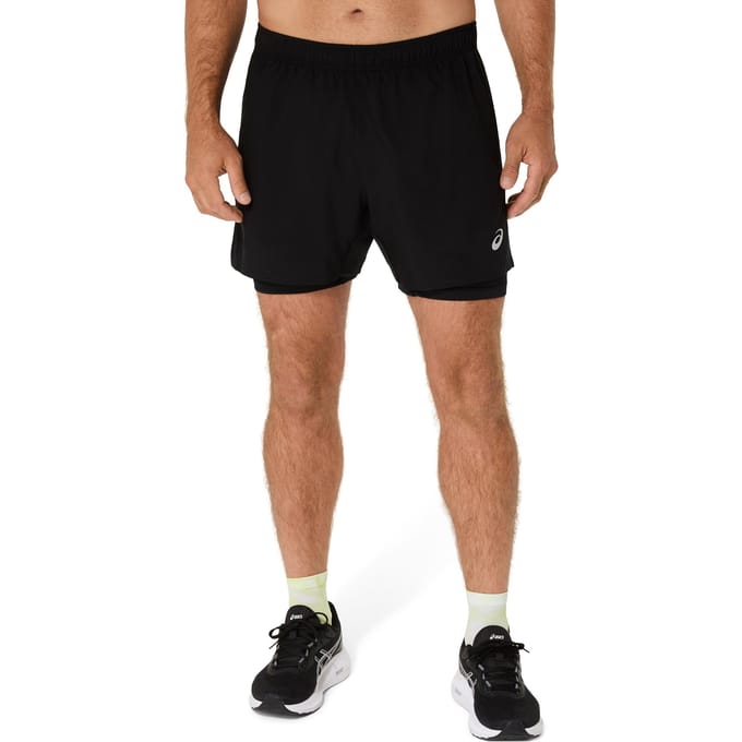 ASICS Core 2in1 5in Hardloopshorts Heren-zwart, zwart