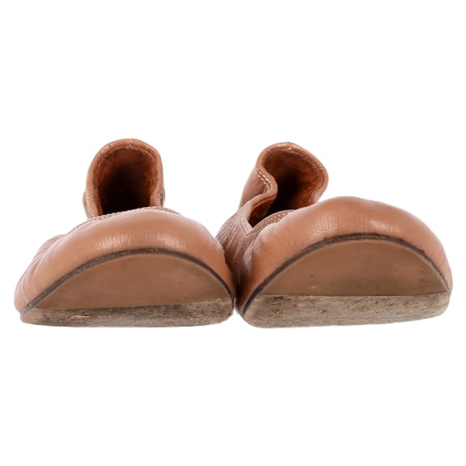 Lanvin Ronde Neus Ballerina's in Bruin Leder