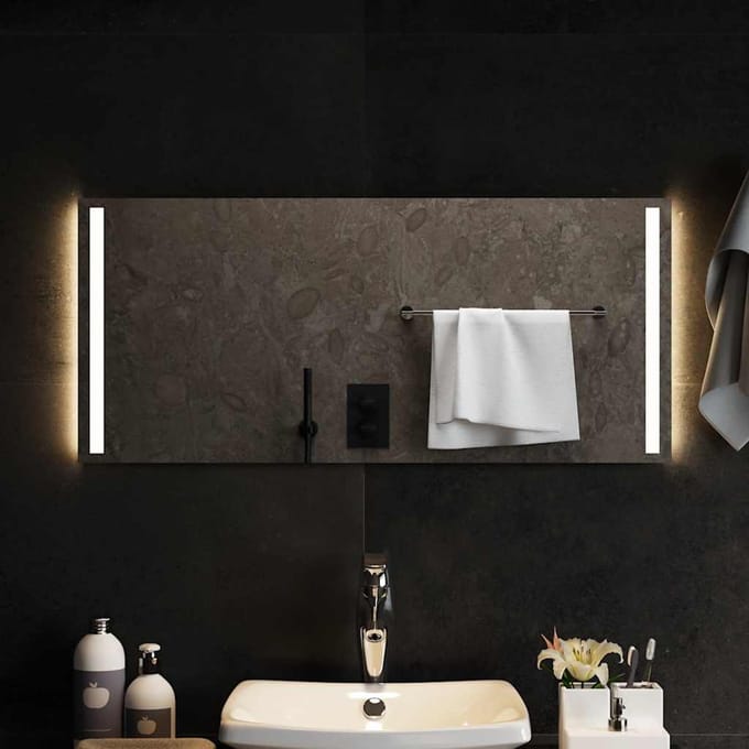 vidaXL - Badkamerspiegel - LED - 90x40 - cm