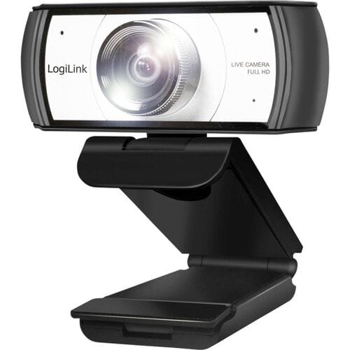 LogiLink Conference HD USB webcam 120° dual Microfoon Handmatig focus