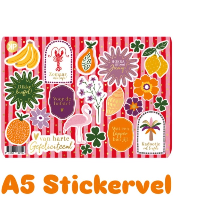 ibiza Sticker - sluitsticker - Stickervel A5 Bohemain Summer - stickers -