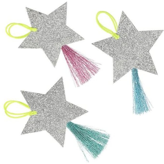 Meri meri kerst cadeaulabels sterren à 6 stuks