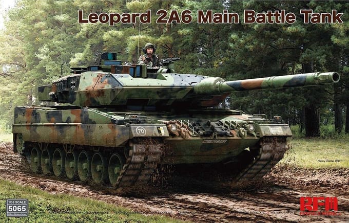 Rye Field Model Modelbouwpakket Militaire voertuigen - 5065 Leopard 2A6 Main Battle Tank Plastic - 1:35 - Modelbouw