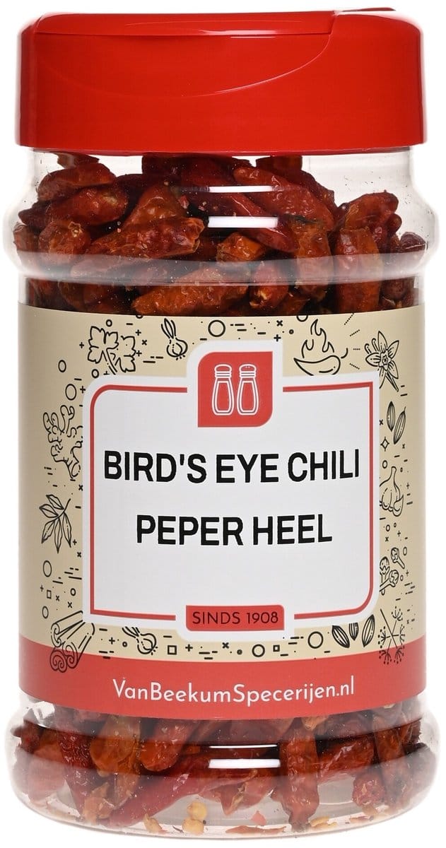 Van Beekum Specerijen - Bird's Eye Chili Peper Heel - Strooibus 55 Gram