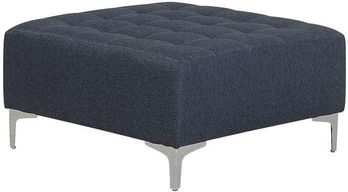 ABERDEEN - Ottomaan - Donkergrijs - Polyester