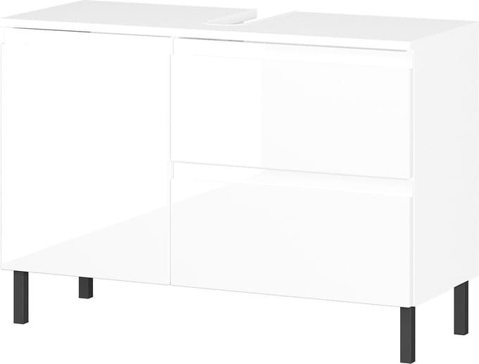 Wastafelkast Abrantes Wit - MDF - Breedte 80 cm - Hoogte 56 cm - Diepte 34 cm