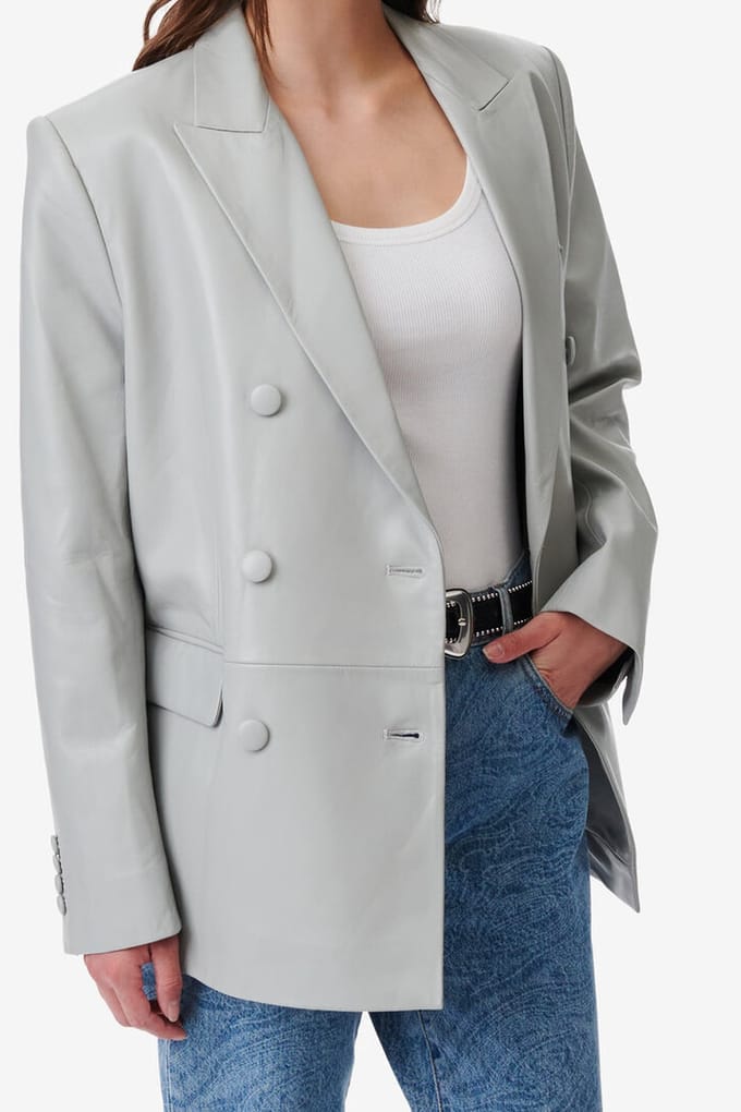 IRO Paris Doumi Jacket Smoke Grey Größe: 38 | Blazer Outlet | Damen | Grau