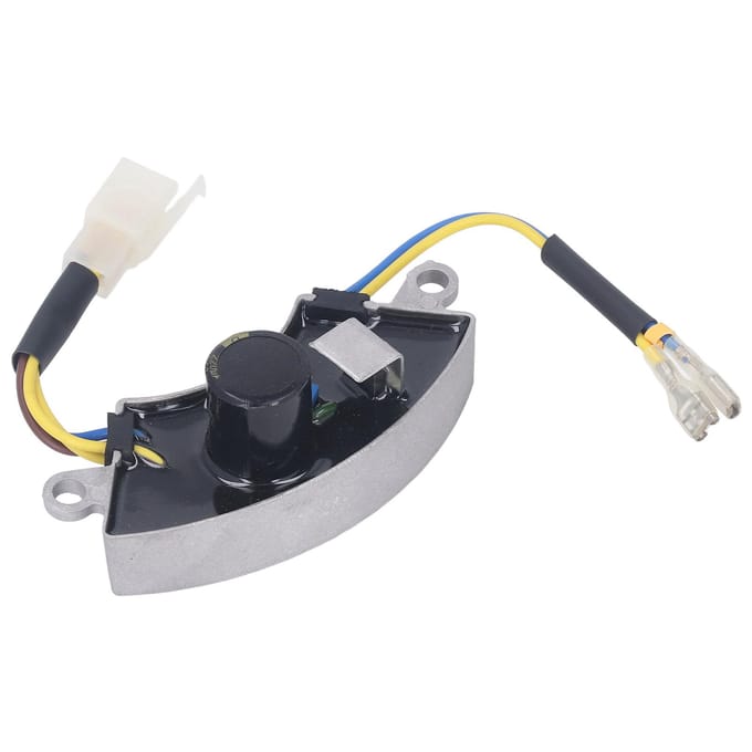 Régulateur de Tension Boîtier Aluminium Monophasé Régulateur AVR Redresseur pour Générateur à Essence 3KW