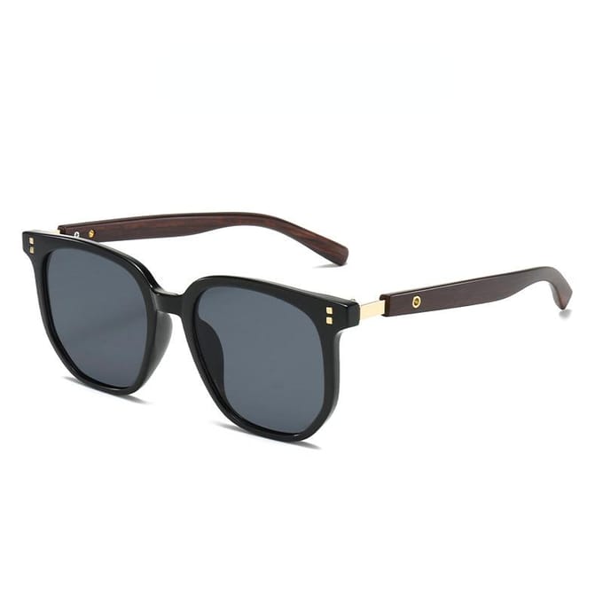 Lunettes de soleil rétro mode lunettes carrées lunettes de soleil Vintage femmes lunettes en bois