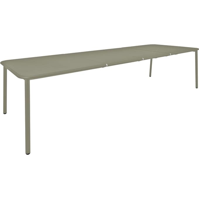Emu Yard tafel - aluminium - grijs/groen - L (uittrekbaar)