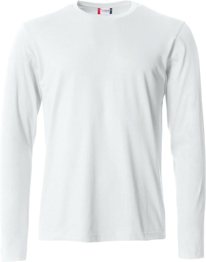Clique Basic-T L/S 029033 - Wit - M