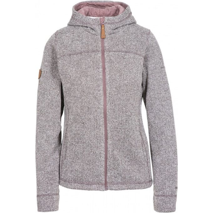 Trespass - Dames Reserve Fleece Vest met Capuchon (Grijs/Roze)