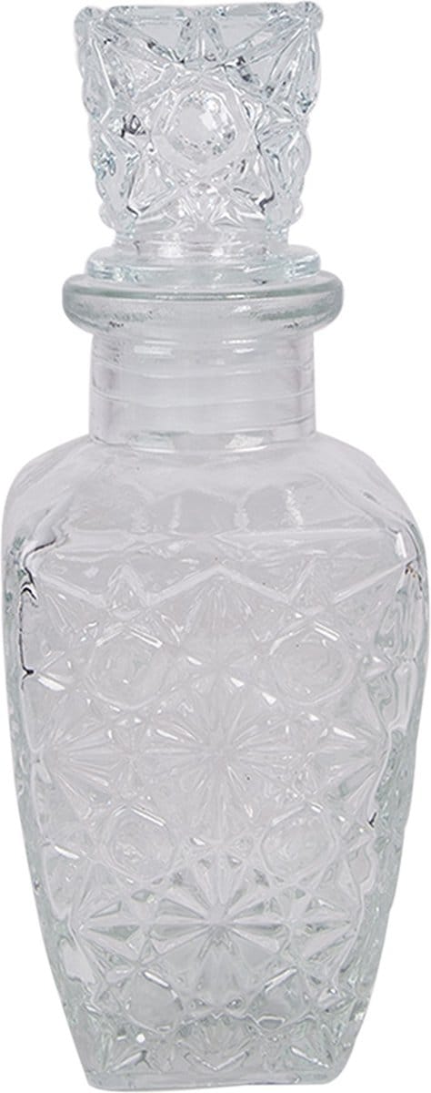 Clayre & Eef Decoratie Fles 125 ml Transparant Glas