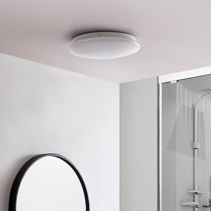 Lindby LED plafondlamp Emeryn, Ø 28 cm, wit, 3.000 K