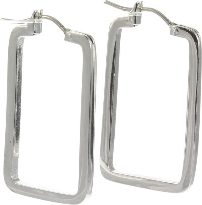 Behave - Oorringen - Rechthoekig design - Minimalistische stijl - 3 cm