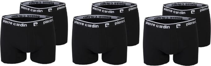 Pierre Cardin - Heren Boxershorts 6-Pack - Zwart - katoen - Maat M