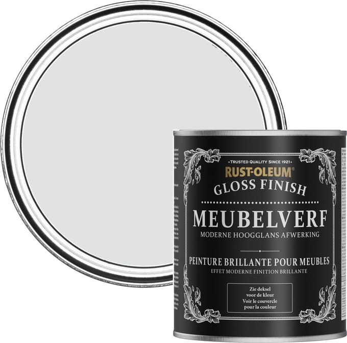 Rust-Oleum Grijs Meubelverf Hoogglans - Bibliotheek Grijs 750ml