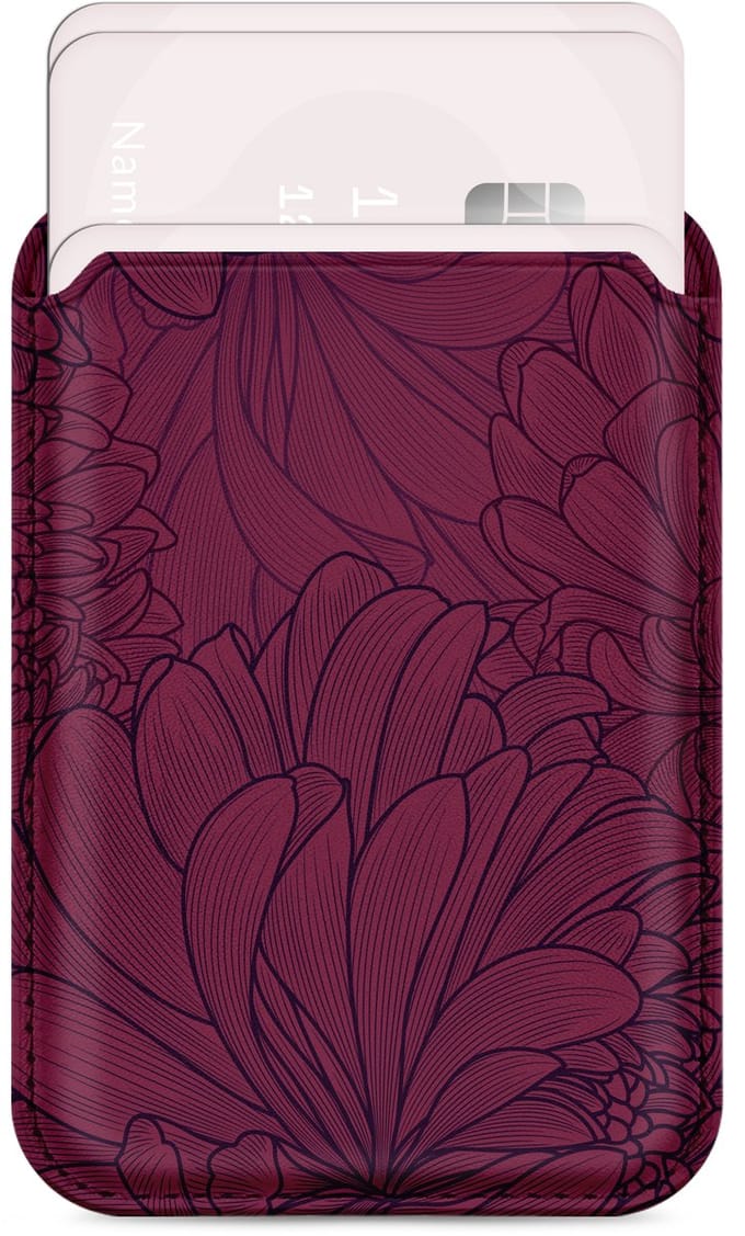 Mio by Mobilize Pasjeshouder - 3 Pasjes - MagSafe Compatible - Berry Blooms