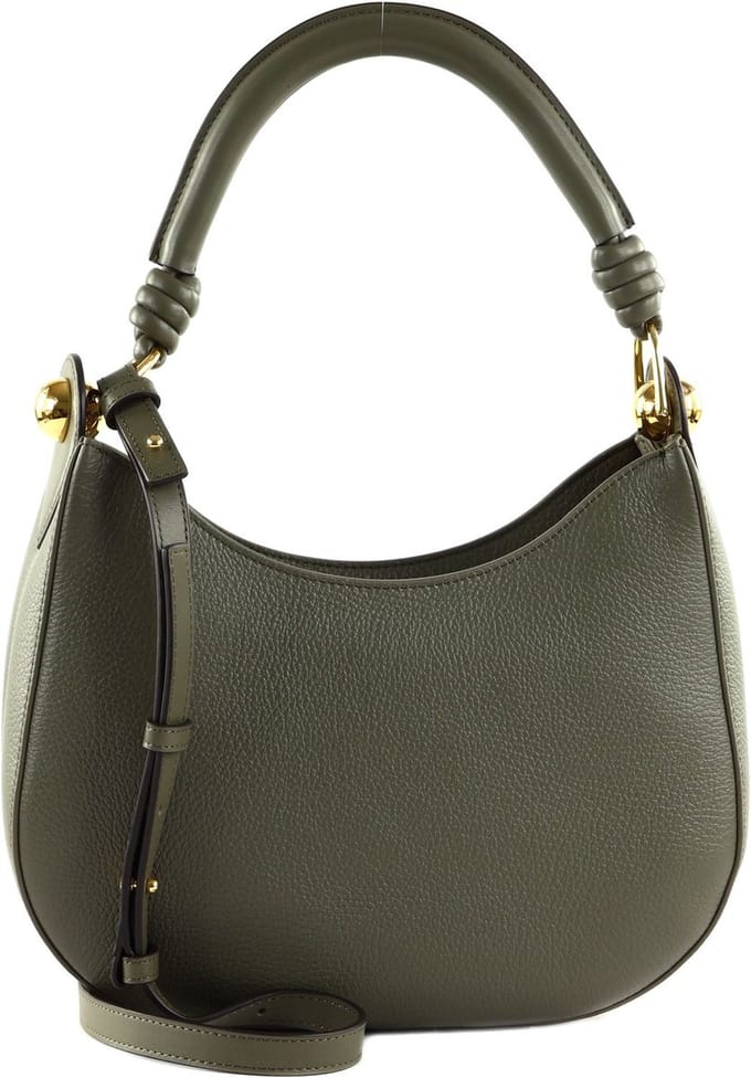 FURLA Leren Schoudertas Sfera Hobo Sage Olijfgroen