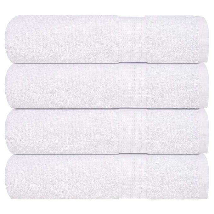 vidaXL - Handdoeken - FROGN - 4 - st - 50x100 - cm - 360 - g/m² - wit