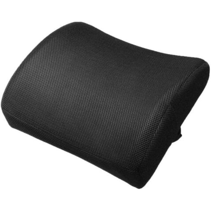 Home & Comfort rugkussen - memoryfoam - Zwart