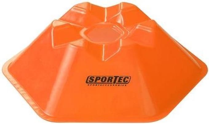 Sportec Afbakenbollen Hexagonaal 10 Stuks Oranje