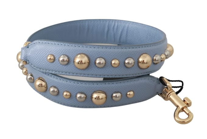 Dolce & Gabbana blauw lederen handtas accessoire schouder damesriem
