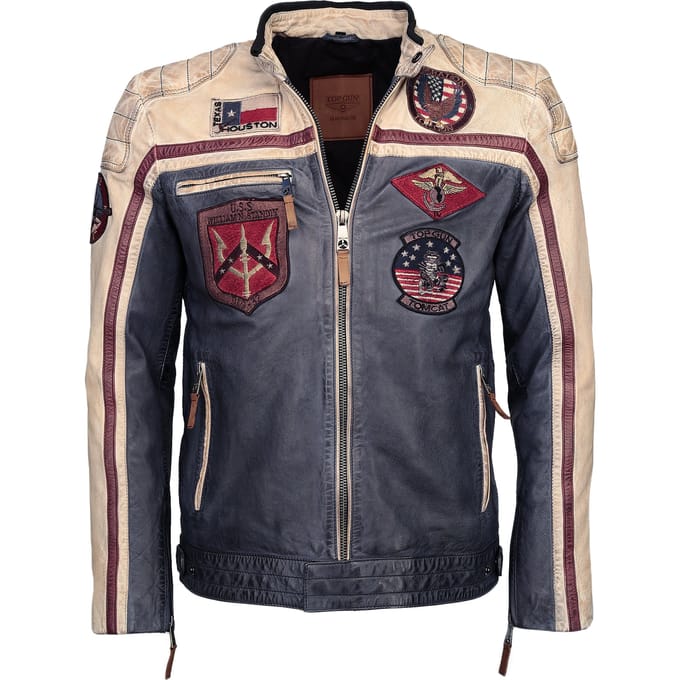 Top Gun leren jas TGJ1005