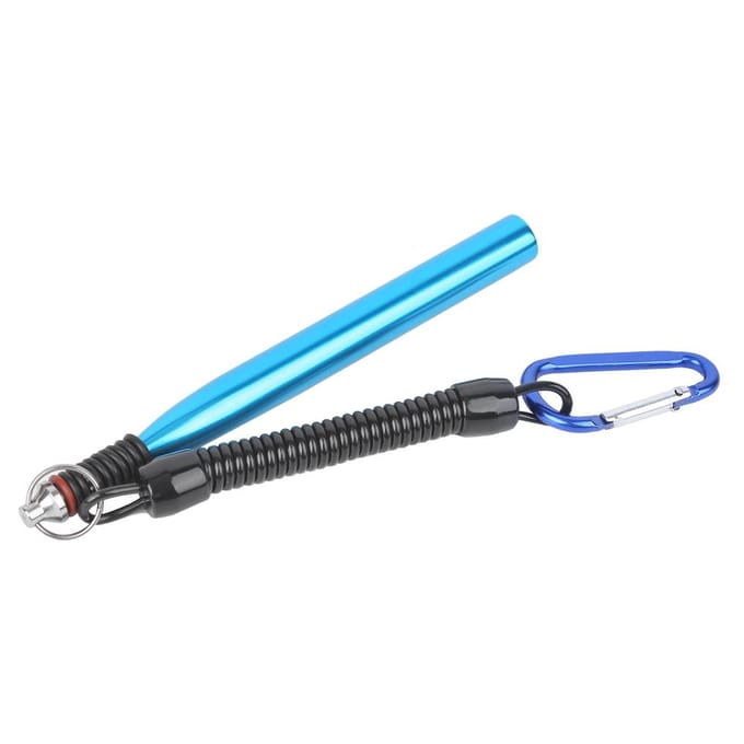 Aluminiumlegering Wacky Rig Tool Bloedworm Zacht Aas Bindring met O Rubber Ringblauw gray