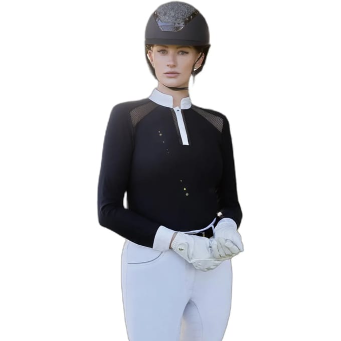 Dames wedstrijdpolo met lange mouwen LeMieux Camille