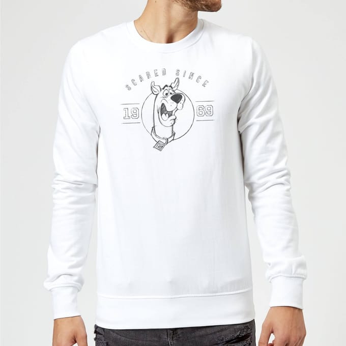 Scooby Doo Scared Since '69 Sweatshirt - White - S