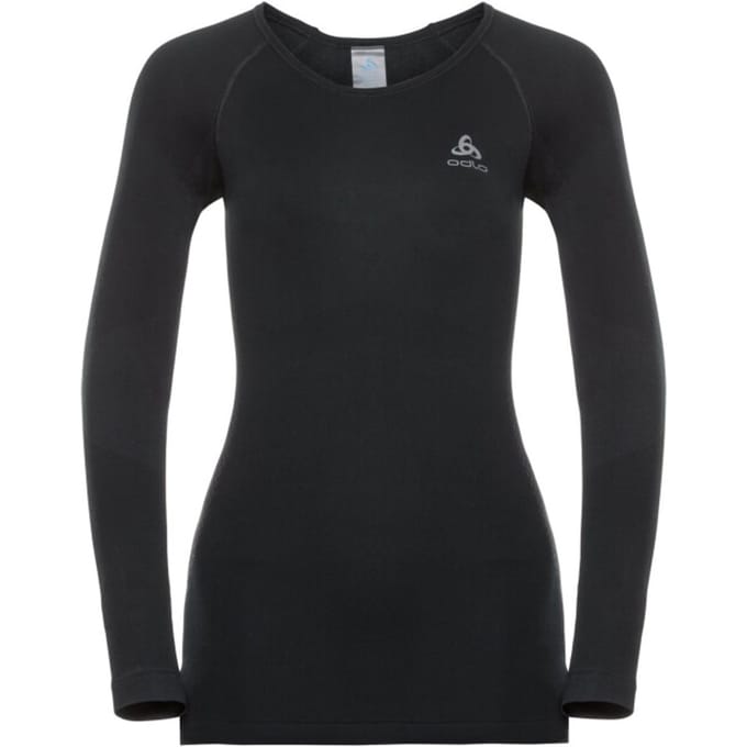 Odlo Suw Top Crew Neck L/S Performance Warm Sportshirt Dames - Black - XL