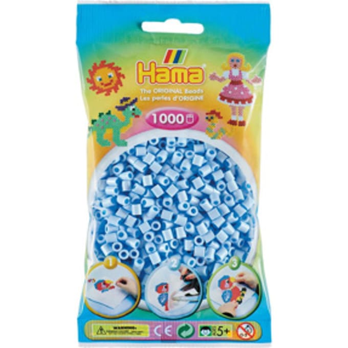 Hama Kralen 1000st nr. 97 pastel ijsblauw Strijkkralen & -parels