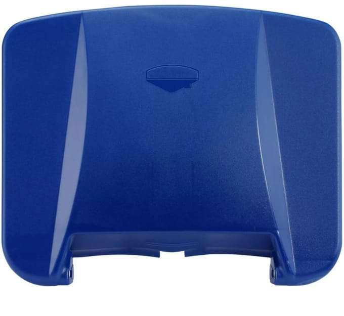 HENDI afvalbakdeksel - polypropyleen - afsluitend - 50,5 x 41,5 cm - blauw - voor afvalbak