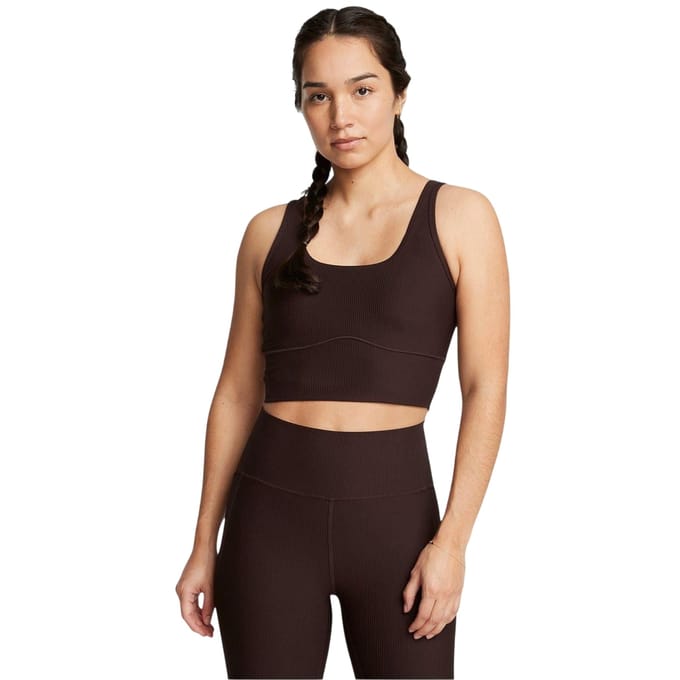Under Armour Dames/Dames Meridian Ribbed Snug Fit Tank Top (Bruin)