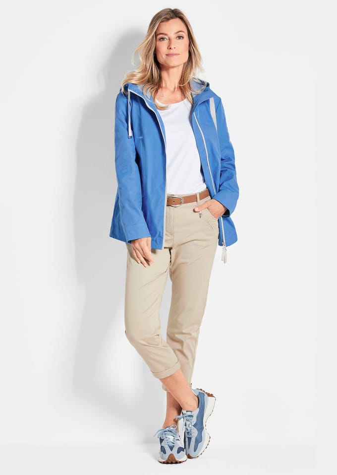Functioneel jack in een sportieve look - blauw - Gr. 40 van Goldner Fashion