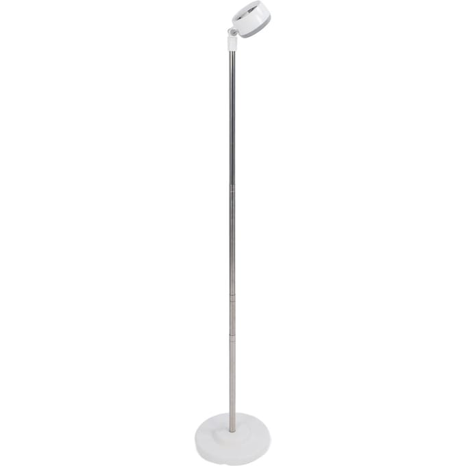 Support Sèche-Cheveux 35-140cm Télescopique Angle Réglable Support de Sol Table Support Sèche-Cheveux white