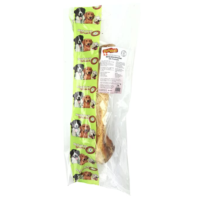 DeliBest Struisvogelbot XXL - Dubbelpak: 2 x 1 stuk (ca. 30 cm)