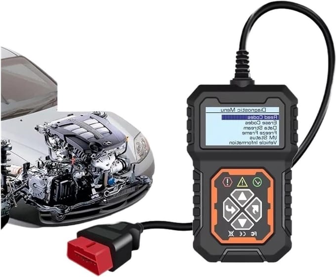 Autodiagnostisch Hulpmiddel - Codelezer OBD2 - Motorproblemen Diagnostiseren - Brede Compatibiliteit - Compact Ontwerp - Zwart