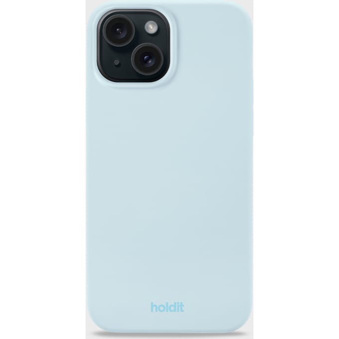 Phone case silicone Mineral Blue iPhone 15